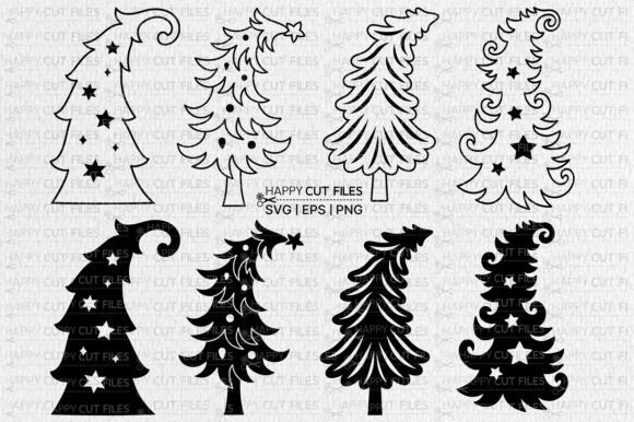Christmas Tree SVG Bundle: Graphics & Illustrations