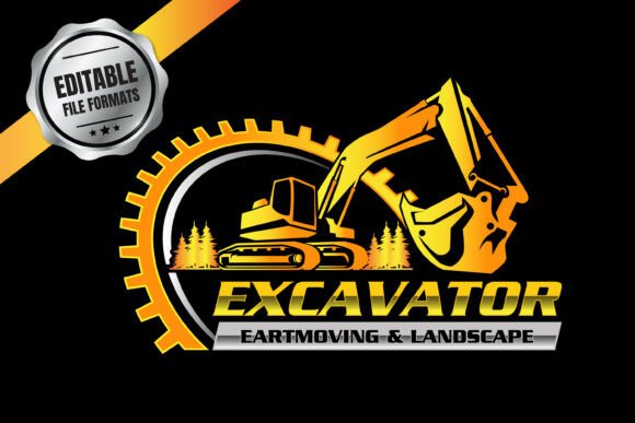 Excavator Heavy Vehicle Logo Graphics and Logos Review