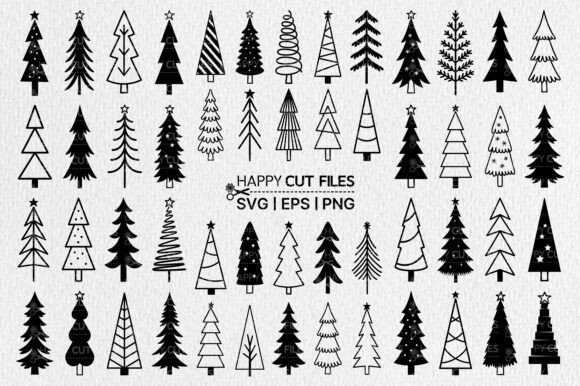 Farmhouse Christmas Tree Svg Bundle: Graphics & Illustrations