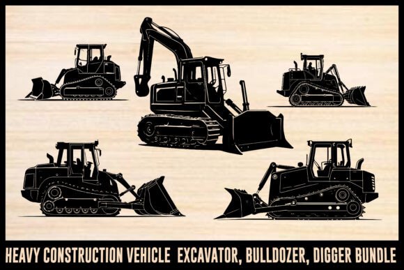 Industrial Vehicle Clipart Pack: Graphics for Crafts