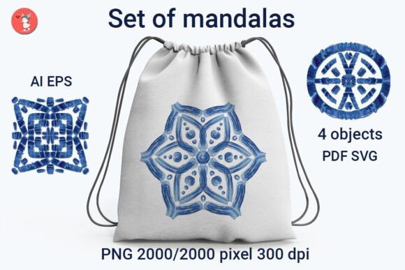 Mandala Graphics for Print Templates