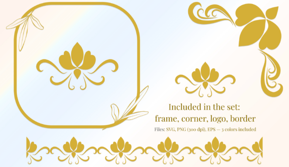 Minimalist Vector Ornament Set: Graphics & Print Templates