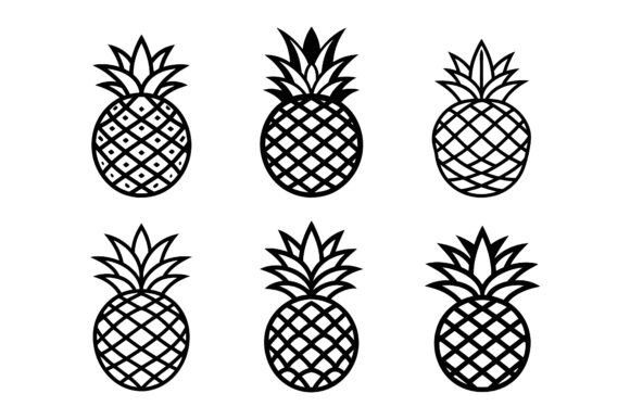 Pineapple Silhouette Vector Icon Bundle Review