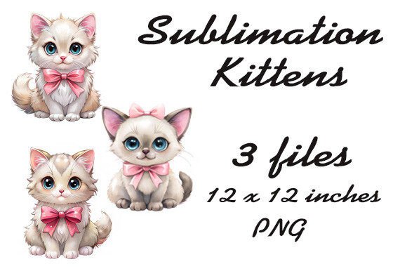 Review: Sublimation Watercolor Kittens PNG for Embroidery