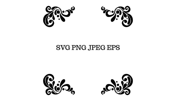 Reviewing the Elegant Frame with Corner Flourishes PNG