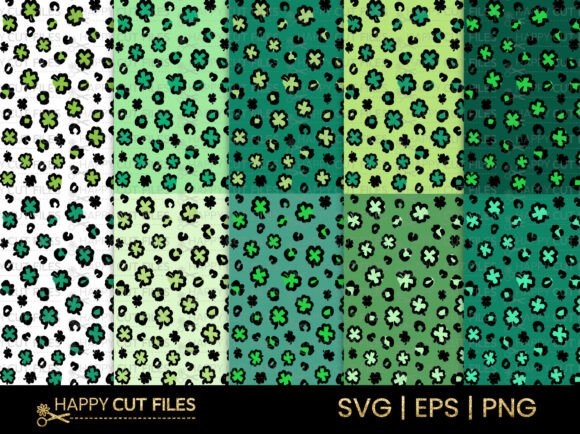 St Patricks Day Leopard Pattern Svg Graphics
